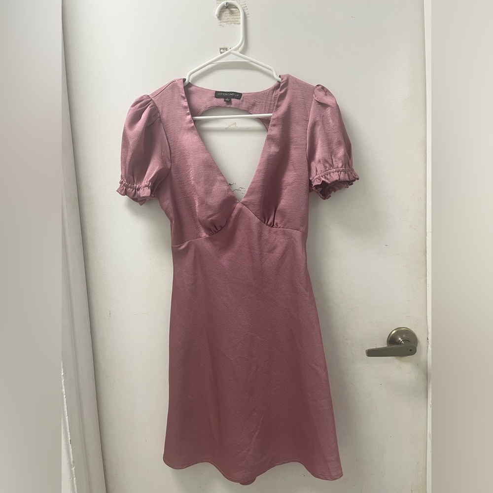 Open back dress